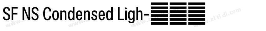 SF NS Condensed Ligh字体转换 SF NS Condensed Ligh字体转换